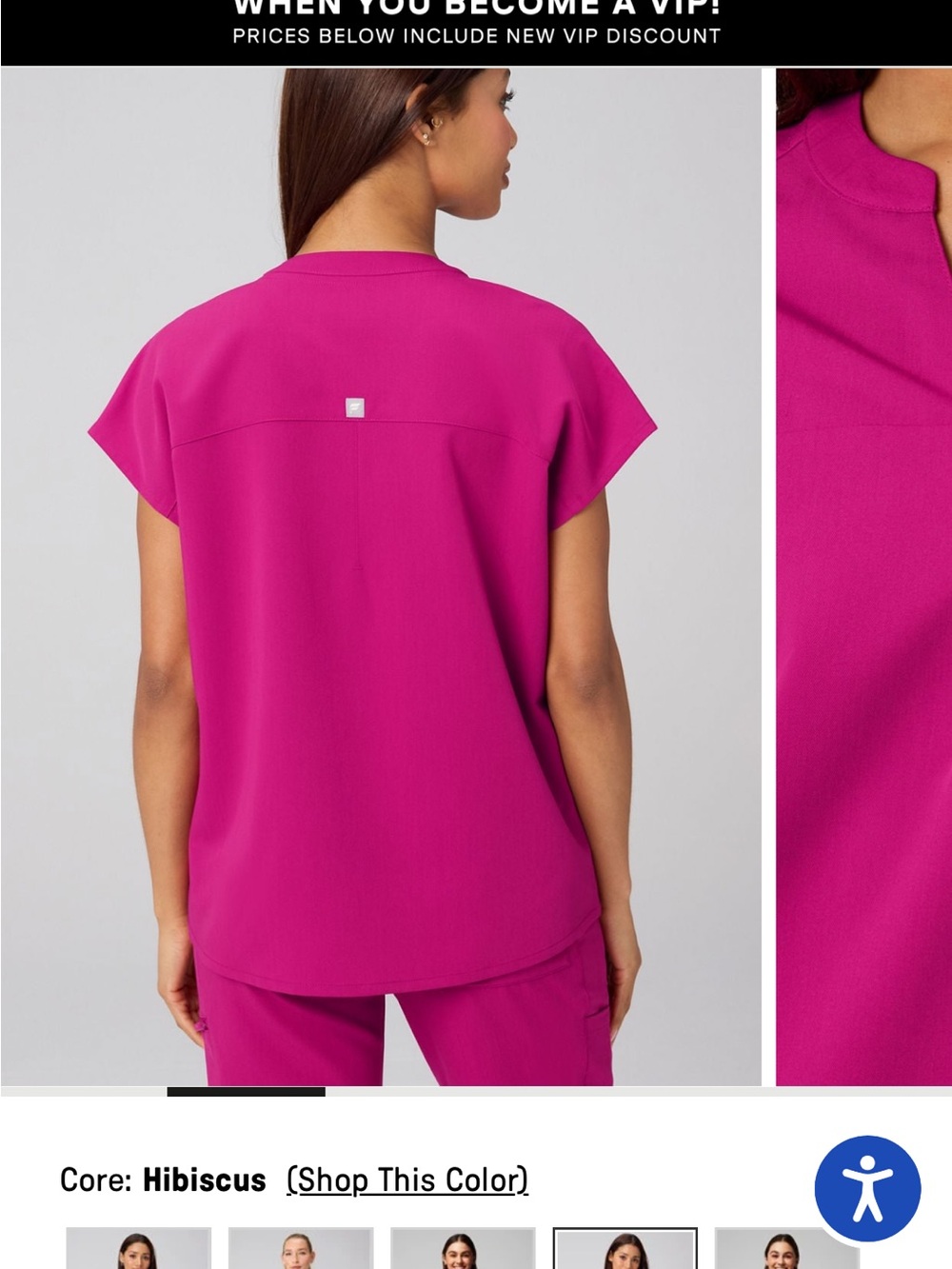 Fabletics Hibiscus Evolve Oversized Scrub Top - Picture 2 of 8